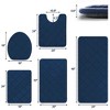BAGOKIE 5 Piece Memory Foam Bathroom Rug Set - 4 of 4