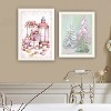 2Piece Vignette Pink Candy Land Christmas Trees White Framed Wall Art for Living Room,Wall Art Print for Home Decor by Mary June - 3 of 4