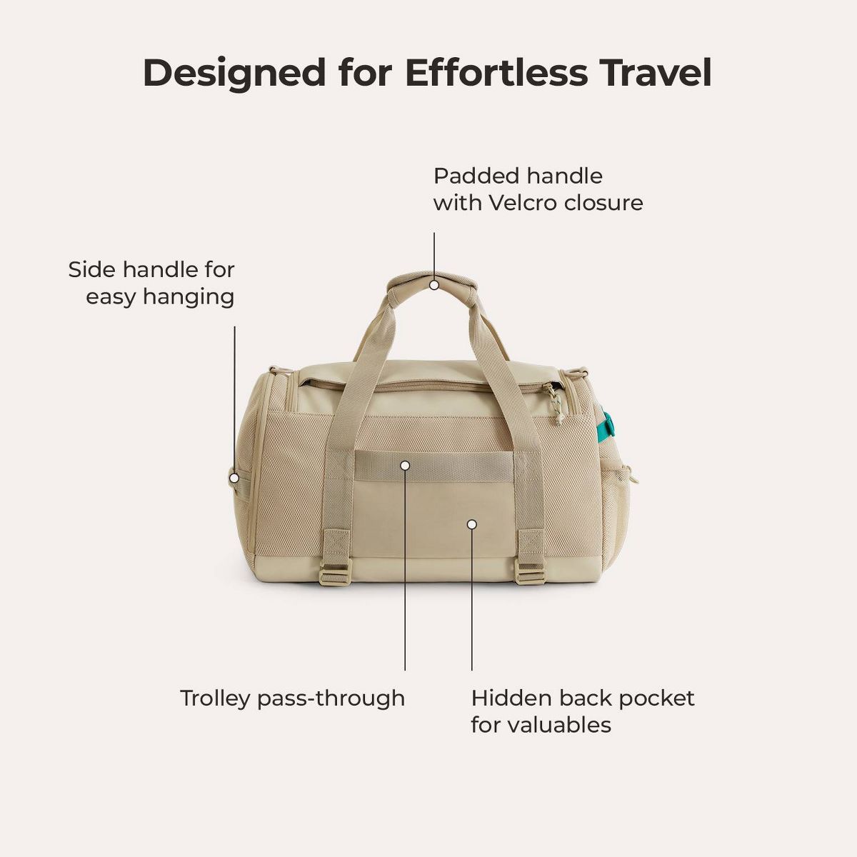 Bagsmart REIKI Softside Duffle Bag - thumbnail 10