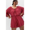 Women's Plus Size Harlow Lace Playsuit - shiraz | CITY CHIC - 3 of 4