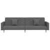 vidaXL Sofa Bed Dark Gray Fabric (100% polyester), wood, plastic, foam - 4 of 4