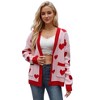 Coolmee Fall Fashion Button Down Cardigan Sweaters for Women Casual V Neck Long Sleeve Knit Winter Coat Outerwear - 4 of 4