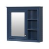 Chery Life 30'' x 28'' Wall Mounted Storage Cabinet, Bathroom Wall Cabinet with Mirror,Medicine Cabinet with 3 Open Shelves - 2 of 4