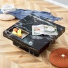 Maggift Patio End Tables, Texture Design Coffee Table for Living Room, Patio, Bedroom, Black, 31.4"*31.4"*12" - 3 of 4