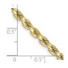 Black Bow Jewelry 3.75mm 10K Yellow Gold Solid Diamond Cut Rope Chain Necklace - 2 of 4