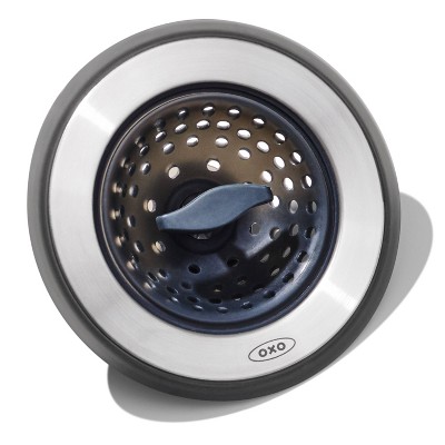 OXO Good Grips Easy Clean Shower Stall Drain Protector - Stainless Steel &  Silicone (2, A)