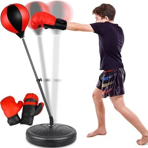 Adjustable Kids Punching Bag Set with Gloves - Boxing Toy for Ages 3-8, Ideal Gift - 1 of 4