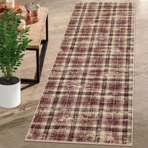 Hallway Runner Rug Washable Vintage Distressed Area Rugs Non Slip Laundry Rug Runner Floor Carpet Runners for Hallways Entryway Laundry - 1 of 4