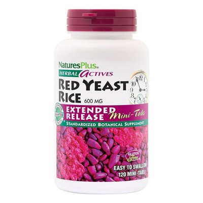 Herbal Actives Extended Release Red Yeast Rice 600 mg by Nature's Plus  -  120 Mini Tablet