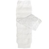Wrapables Colorful Baby Leg Warmers Set of 3, Ruched White, Black, Pink - 4 of 4