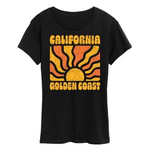 Women's - Instant Message - California Golden Coast Short Sleeve Graphic T-Shirt - 1 of 4