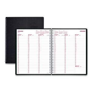 DuraFlex Weekly Planner, 11 x 8.5, Black Cover, 12-Month (Jan to Dec): 2026 - 1 of 4