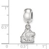 Black Bow Jewelry Sterling Silver Northern Illinois Huskies NCAA Bead Charm - 3 of 4