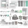 Bacati - Love  Gray Mint 3 pc Crib Bedding Set - 3 of 4