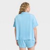 Women's Satin Short Sleeve Notch Collar Shirt and Shorts Pajama Set - Wild Fable™ - 2 of 3