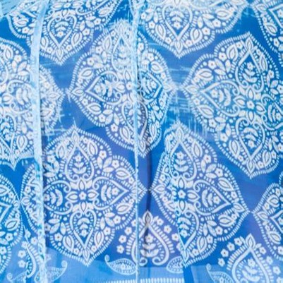 blue mosaic bandana