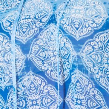 blue mosaic bandana