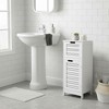 Evideco French Home Goods Bathroom Linen Storage Floor Cabinet - 2 of 4
