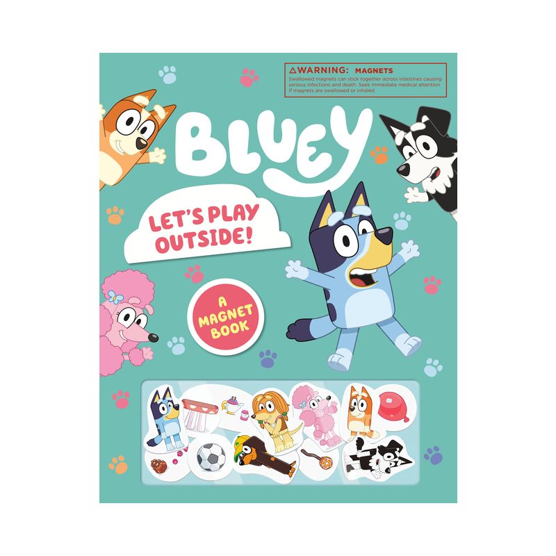 Bluey: Let's Play Outside!: A Magnet Book - by  Penguin Young Readers Licenses (Board Book), 1 of 2