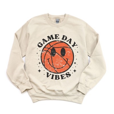 Simply Sage Market Women's Graphic Sweatshirt Game Day Vibes Basketball