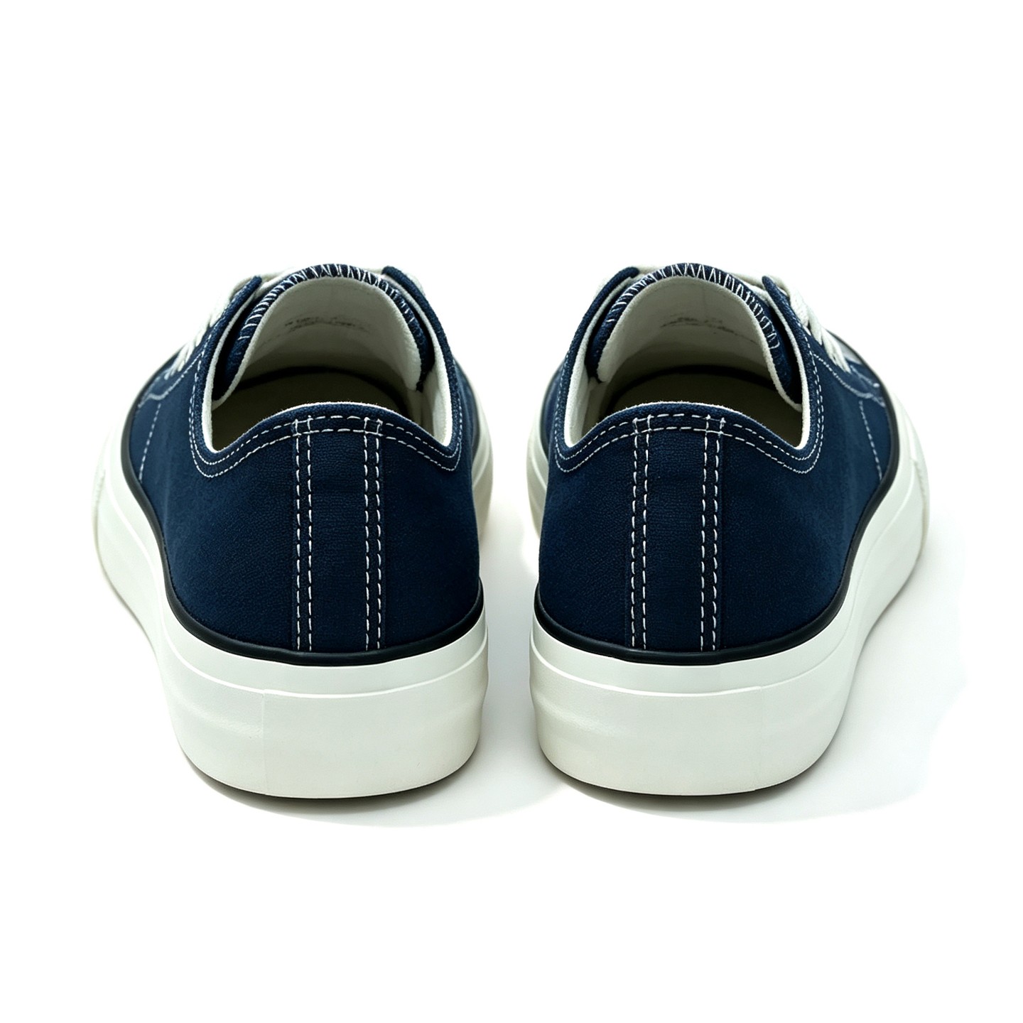 Женские кроссовки Bangka Canvas Sneakers Lace Up Classic Fashion Shoes, Navy, цвет: Тёмно-синий — фото 5