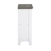 Saint Birch Olivia 4-Shelf Bookcase, Gray Oak/White - image 4 of 4