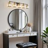 POWLIG 22" 3-Light Vanity Light with Crystal Shades - Modern Dimmable Bathroom Lighting - 3 of 4
