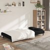 vidaXL 2-Seater Sofa Bed with Two Pillows Black Velvet - 3 of 4