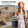 Ca'lefort Ice Maker Countertop Portable Ice Machine with Basket and Scoop, Gray - 3 of 4