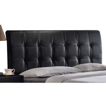 Hillsdale Furniture Lusso Upholstered Headboard with Frame Faux Leather