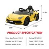 Licensed Lamborghini Kids Electric Car - 12v Ride-on with Parent Remote, 2-Speed Modes, Engine Sounds & LED Lights | Auto Doors for Boys & Girls - 2 of 4