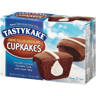 Tastykake Creme Filled Chocolate Cupcakes - 14.25oz/12pk