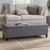 Kumasinova Upholstered Storage Ottoman, Contemporary Ottoman with Storage, 51.25" Ottoman Bench, Entryway Bench, Foot Stool with Pressure Hinges - 2 of 4
