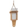 Birds Choice Spruce Creek Collection Tail Prop Suet Bird Feeder 12" Natural Teak - 4 of 4