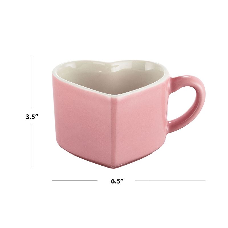 Miss Valentine Ceramic Candy Heart Mug & Saucer, 5 of 6