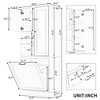 Sapphtopaz Modern Tall Bathroom Cabinet with Flip-Out Basket & Enclosed Cabinets Large Storage Cabinet with Adjustable Shelves for Living Room - 2 of 4