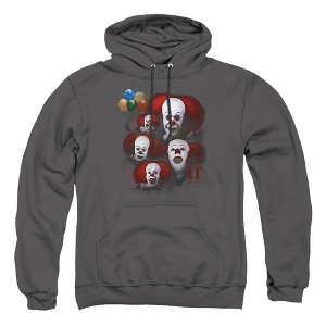 It 1990 Many Faces Of Pennywise Adult Pull-Over Hoodie - 1 of 4