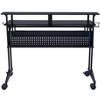 Vynxaria Black Music Recording Studio Desk Computer Desks with Keyboard Tray Ergonomic Design for Pro Setups - 4 of 4