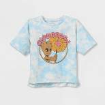 Girls' Marvel Guardians of the Galaxy Groot 'Outdoorsy' Graphic T-Shirt - Light Blue/Cream