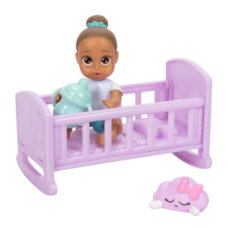 Perfectly Cute My Lil&#39; Surprise 4&#34; Baby Doll with Crib, 1 of 9