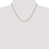 Black Bow Jewelry 1.2mm 14k Rose Gold Solid Spiga Chain Necklace - 2 of 4