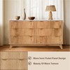 Fluted 6-Drawer Dresser With Faux Marble Top, Modern Curved TV Stand for Bedroom & Living Room, Sturdy Storage Cabinet for TVs Up to 55" - 2 of 4