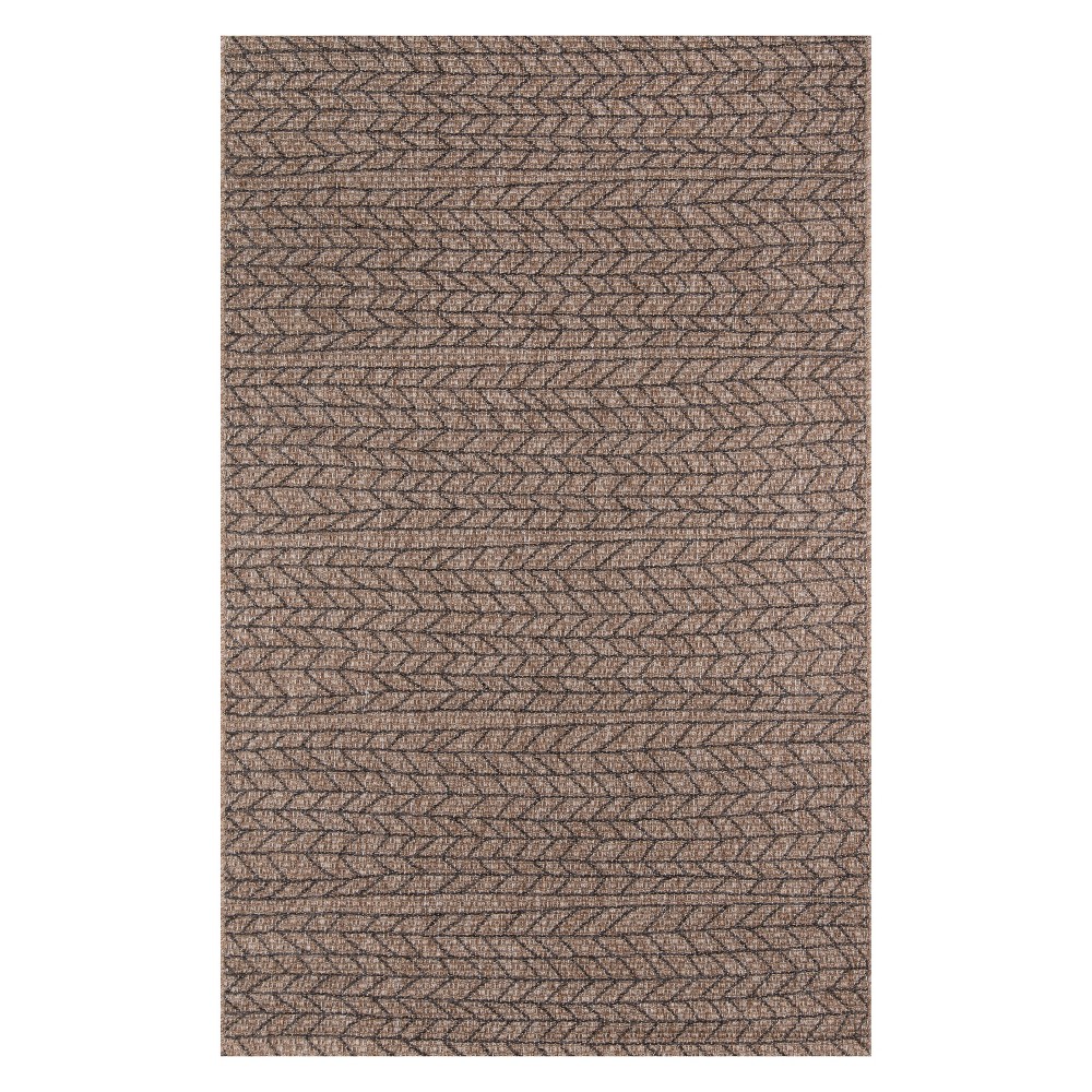 2'x3' Stripe Loomed Accent Rug Tan - Momeni