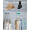 50-Pack Plastic Hangers with Wide Shoulder Notches, 0.16" Slim Space Saving Closet Organizers for Coats Dresses - 4 of 4
