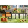 ORRD 113" Large Chicken Coop with Run, Outdoor Wooden Hen House with Nesting Box, Waterproof & Anti-UV - 4 of 4