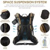 Waterproof Hiking Daypack with 3L Water Bladder and Rain Cover, Lightweight Travel Camping Backpack - 4 of 4