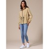 INSPIRE CHIC Women's Zip Front Windbreaker Lightweight Outdoor Hiking Hooded Jacket - 3 of 4