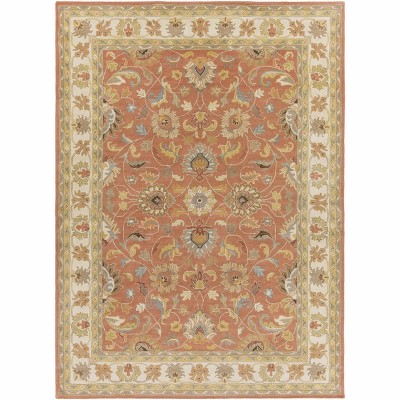Hauteloom Caesar Hand Tufted Burnt Orange 1124 Wool Carpet