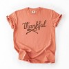 Thankful Coquette Distressed - Womens Garment Dyed Tee - 2 of 3
