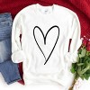 Simply Sage Market Hand Drawn Heart Sweatshirt - 3 of 4